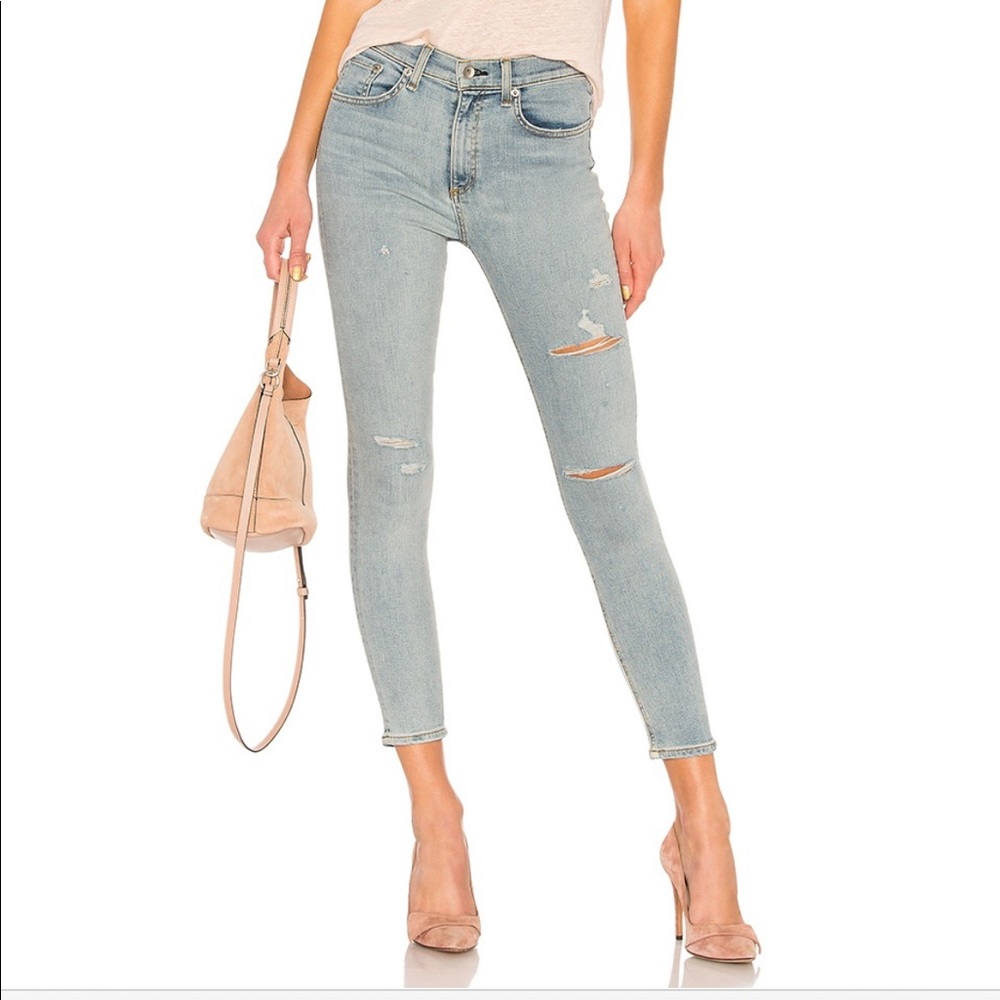 Rag & Bone High Rise Ankle Skinny in Norlet Sz 27